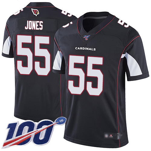 Arizona Cardinals Limited Black Men Chandler Jones Alternate Jersey NFL Football 55 100th Season Vapor Untouchable